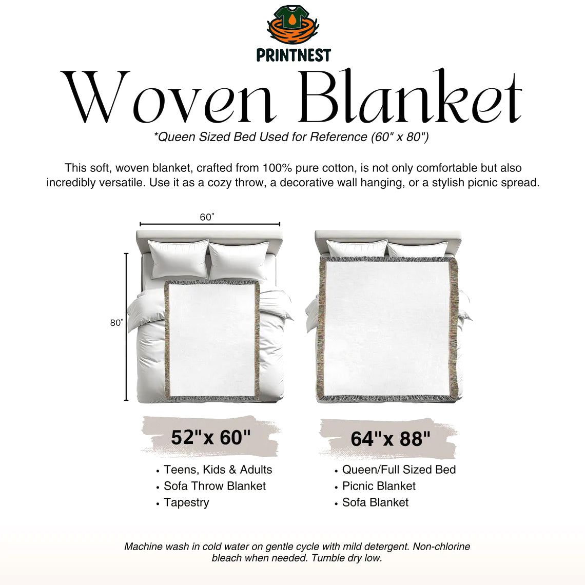 The Raven Woven Blanket – Inspired by Edgar Allan Poe